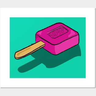 Deliciously Clean - Soap Bar Lollipop Posters and Art